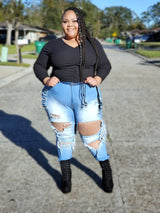 Torn In-Between The Two Jeans