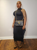 Fringe Crazed Dress