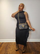 Fringe Crazed Dress