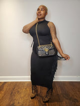 Fringe Crazed Dress