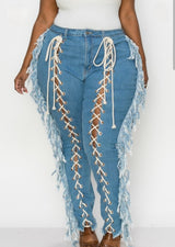 String Me Along Denim Jeans