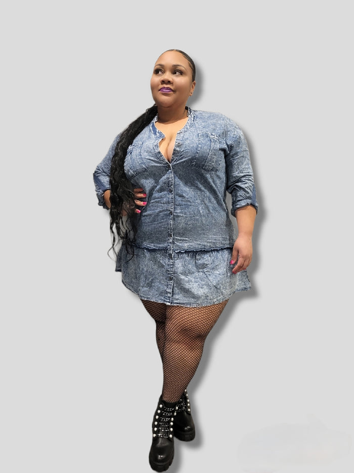Blossom Stone Washed Dress