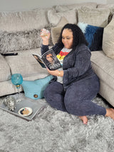 Cozy Dayz "Denim" Stoned Washed 2pc Set