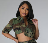 Sexy Soldier Babe Top