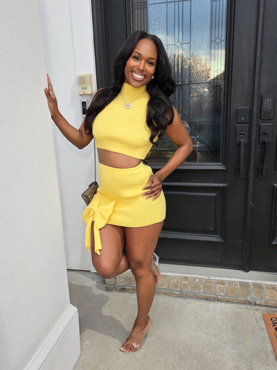 "Bow Bliss" Yellow Set