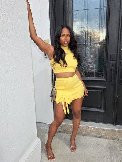 "Bow Bliss" Yellow Set