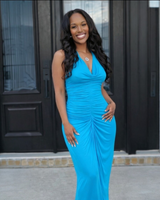 Azure Allure Maxi Dress