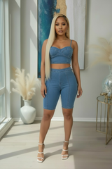 "Soft Scuplt Denim" 2pc Set