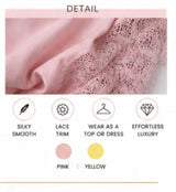 "Lace & Lux" Pink Oversized Top